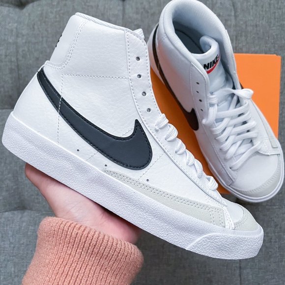 Nike Other - 🤍🖤 Nike blazer mid white black shoes (big kids)